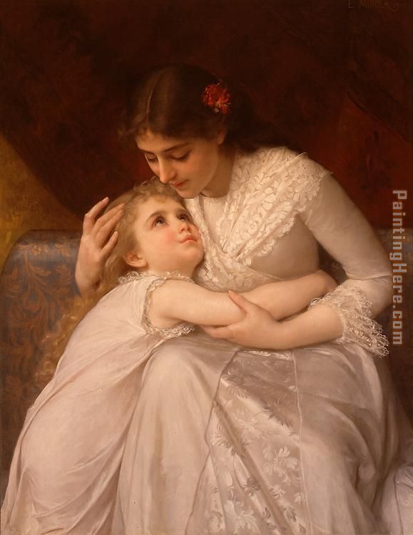 Pardon Mama painting - Emile Munier Pardon Mama art painting